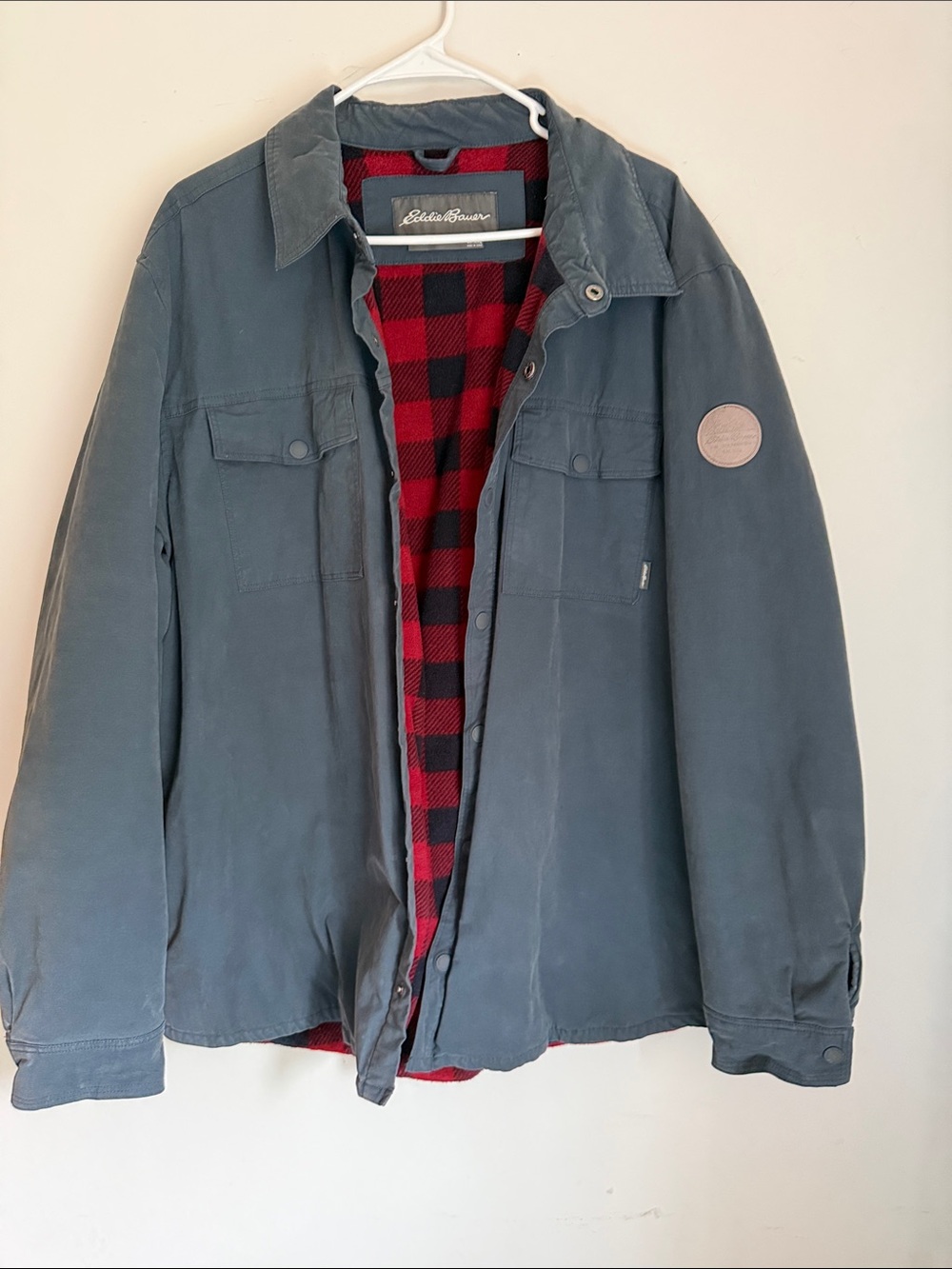 Men’s Eddie Bauer fleece lined jacket sz XXL